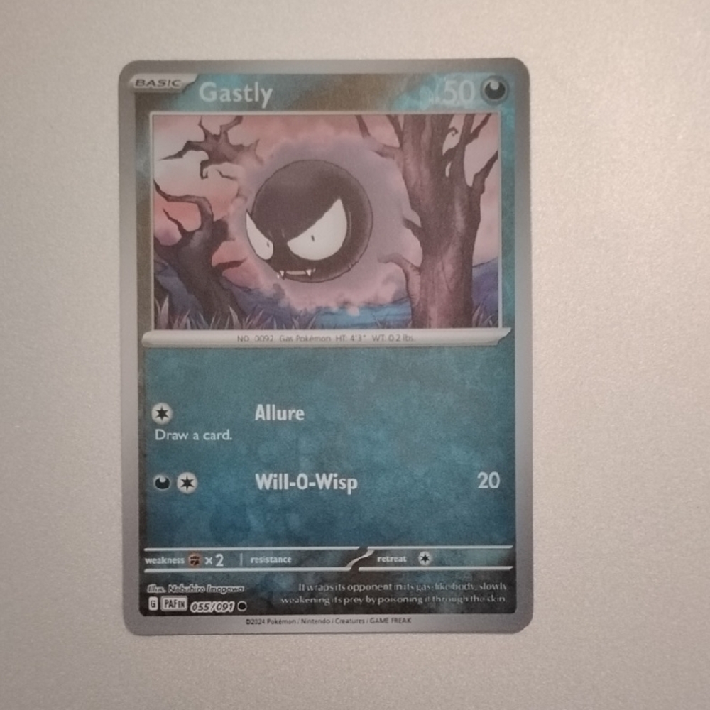 Gastly Pokémon Card